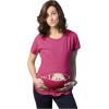 Maternity Baby Peeking T Shirt Funny Pregnancy Tee for Expecting Mothers(Pink)