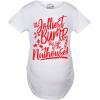 Maternity Bumpity Bump Bump Pregnancy T Shirt Funny Christmas Baby Announcement(White)