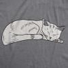 Maternity Cat On Baby Bump T Shirt Funny Adorable Kitty Pregnancy Tee(Dark Heather Grey)