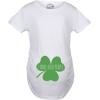 Maternity I Make Irish People Funny Saint Patricks Day Reveal Pregnancy T Shirt(White)