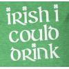 Maternity Irish I Could Drink Funny Saint Patricks Day Pregnancy Baby Bump Shirt(Green)