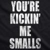 Maternity Kicking Me Smalls Funny T Shirt Pregnancy Announcement Novelty Tee(Black)