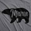 Maternity Mama Bear Funny Pregnancy T Shirt Novelty Gift for Mom Mothers Day(Dark Heather Grey)