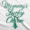 Maternity Mommys Lucky Charm T Shirt Irish Saint Patricks Pregnancy Pregnant Funny Graphic Maternity Tee Saint Patrick’s Day Maternity T Shirt Funny White L