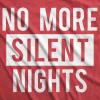 Maternity No More Silent Nights Funny Christmas Pregnancy Announcement T Shirt(Red)