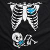 Maternity Skeleton Baby Monster Pumpkin T Shirts Funny Cute Pregnancy Halloween Tees(Baby Boy)