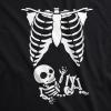 Maternity Skeleton Baby Monster Pumpkin T Shirts Funny Cute Pregnancy Halloween Tees(Heather Purple)