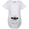 Maternity Skeleton Baby Monster Pumpkin T Shirts Funny Cute Pregnancy Halloween Tees(Mummy)