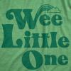 Maternity Wee Little One T Shirt Funny Pregnancy St Patricks Day Leprechaun Tee(Heather Green)