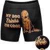 Mens Animal Boxers Funny Cat Dog Fish and More Novelty Underwear with Animals Funny Animal Underwear(Dog Thinks Im Cool)