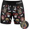 Mens Animal Boxers Funny Cat Dog Fish and More Novelty Underwear with Animals Funny Animal Underwear(Dogs 3 People)