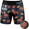 Mens Animal Boxers Funny Cat Dog Fish and More Novelty Underwear with Animals Funny Animal Underwear(Love My Dog)