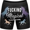Mens Animal Boxers Funny Cat Dog Fish and More Novelty Underwear with Animals Funny Animal Underwear(Magical)