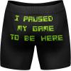 Mens Animal Boxers Funny Cat Dog Fish and More Novelty Underwear with Animals Funny Animal Underwear(Paused My Game)