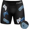 Mens Animal Boxers Funny Cat Dog Fish and More Novelty Underwear with Animals Funny Animal Underwear(Paused My Game)
