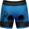 Mens Animal Boxers Funny Cat Dog Fish and More Novelty Underwear with Animals Funny Animal Underwear(Staring Elephant)
