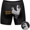 Mens Animal Boxers Funny Cat Dog Fish and More Novelty Underwear with Animals Funny Animal Underwear(Worlds Greatest)