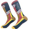 Mens Gamer Socks Funny Footware for Video Game Players(Games and Three People)
