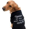 Rescue is The Best Breed Ever Dog Shirt Pet Puppy Tee Funny Dog Puppy Shirt Black XL