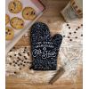 The Secret Ingredient is Cat Hair Funny Pet Kitten Animal Lover Graphic Kitchen Accessories Funny Graphic Kitchenwear Cool Cat Novelty Cookware Black Oven Mitt(Oven Mitt + Apron)