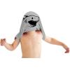 Toddler Ask Me About Jaws T Shirt Funny Shark Movie Flip Up Tee for Kids(Light Heather Grey)