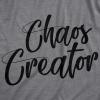 Toddler Chaos Creator T Shirt Funny Trouble Maker Baby Infant T Shirt Kids Gift(Dark Heather Grey)