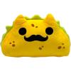 UFO and Aliens Dog Toy Funny Flying Saucer Stuffed Chew Toy with Hidden Treat Holes and Removable Aliens – Rip and Reveal Interactive Chew(Taco Cat)