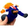 UFO and Aliens Dog Toy Funny Flying Saucer Stuffed Chew Toy with Hidden Treat Holes and Removable Aliens – Rip and Reveal Interactive Chew(Trump)
