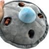UFO and Aliens Dog Toy Funny Flying Saucer Stuffed Chew Toy with Hidden Treat Holes and Removable Aliens – Rip and Reveal Interactive Chew(UFO)