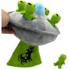 UFO and Aliens Dog Toy Funny Flying Saucer Stuffed Chew Toy with Hidden Treat Holes and Removable Aliens – Rip and Reveal Interactive Chew(UFO)