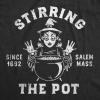 Wicked Womens T Shirts Funny Womens Tees with Witches and More Sarcastic Tees for Ladies(Heather Black – Stirring the Pot)