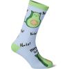 Womens Avogato Sock Cat Face Cute Novelty Hilarious Crazy Saying Footwear(Blue)