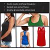 Womens Red White and Boujee Funny Shirts Workout Sleeveless Ladies Fitness Tank Top(Heather Red)