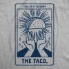 Womens Tacos Shirts Funny Mexican Tees with Tacos and Cervezas Cool Vintage Graphic Tees with Cute Sayings(Light Heather Grey – Taco Tarot)