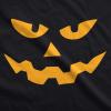 Womens Triangle Nose Pumpkin Face Funny Fall Halloween Spooky T Shirt(Black)