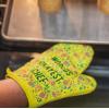 World’s Okayest Chef Oven Mitt Funny Cooking Floral Kitchen Glove Gag Gift Funny Graphic Kitchenwear Cool Sarcastic Novelty Cookware Yellow Oven Mitt(Oven Mitt)