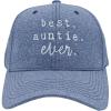 Best Auntie Ever Hat Funny Gift Cap for Aunts(Blue – Best Auntie)