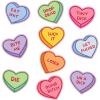 Candy Hearts Sticker Extra Large Stickers for Adults Funny Adhesives with Memes Love Cool Sarcastic Multi 10 Pieces(10 Pieces)