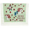 Crazy Dog T-Shirts Choose Your Weapon Funny Barbecue Cooking Utensils Tea Towel(Hello to My Little Friend)