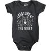 Crazy Dog T-Shirts Creature of The Night Baby Bodysuit Funny Cute Halloween Bat Graphic Jumper for Infants