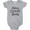 Crazy Dog T-Shirts Creeper Future Fishing Buddy Baby Bodysuit Funny Outdoor Sport Shirt