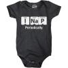 Crazy Dog T-Shirts Creeper I Nap Periodically Baby T Shirt Shower Gift Funny Clothing for Newborn(Black)