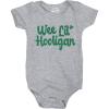 Crazy Dog T-Shirts Creeper Wee Lil Hooligan T Shirt Funny Saint Patricks Day Baby Gift St Patty Tee(Light Heather Grey)
