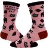 Crazy Dog T-Shirts Cute Cat Socks for Women Fun Socks with Kitties and Sarcastic Humor(A-hole Cat)