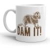 Crazy Dog T-Shirts Dam It Mug Funny Angry Beaver Coffee Cup – 11oz