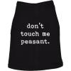 Crazy Dog T-Shirts Dog Shirt, Don’t Touch Me Peasant, Funny Pet Novelty, Medium, Heather Black(S)