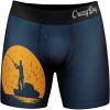 Crazy Dog T-Shirts Funny Fishing and Hunting Boxers for Men Sarcastic Deer Hunting and Fishing Joke Underwear for Guys(Arm in a Cast)