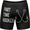 Crazy Dog T-Shirts Funny Fishing and Hunting Boxers for Men Sarcastic Deer Hunting and Fishing Joke Underwear for Guys(Black – Part Time Hooker)
