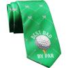 Crazy Dog T-Shirts Funny Ties for Dad Hilarious Graphic Neckties for Fathers Day Cool Dad Ties(Dad By Par)