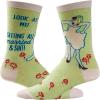 Crazy Dog T-Shirts Funny Wedding Socks for Women Gifts for Bachelorette Parties and Marriages(Look at Me)